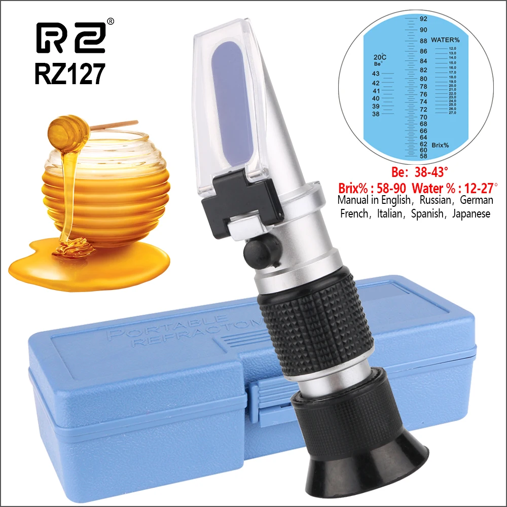 Rz Refractometer Honey Meter Sugar Beekeep Tester Brix 5892 Honey