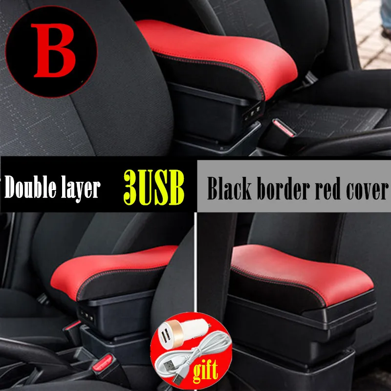 SEAT 6F0061123LI8 Fabric Armrest Retrofit Set Middle Arm Rest Black