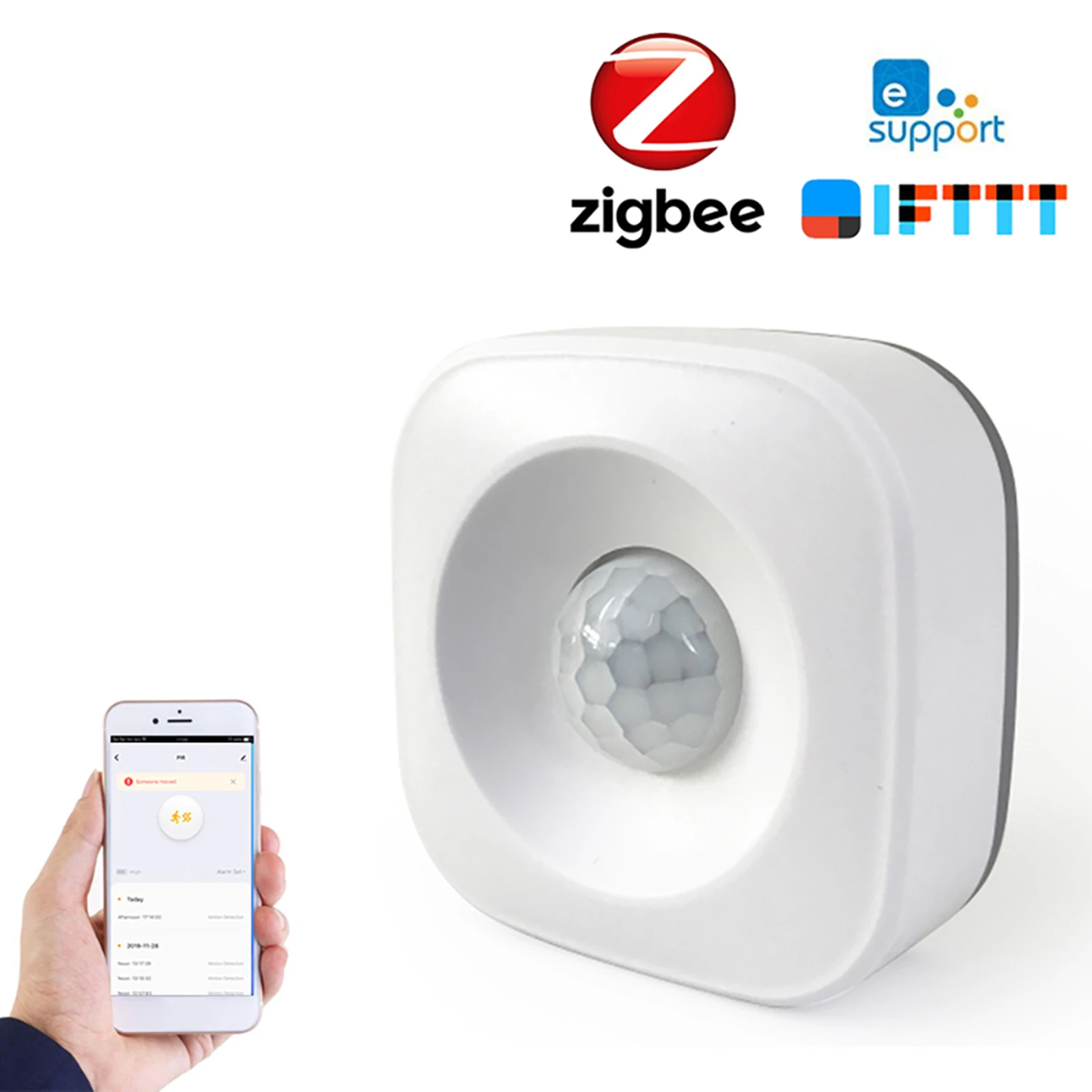Ewelink Powered Zigbee Pir Motion Sensor Wireless Passive Infrared Detector  360° Detection Angle Security Burglar Alarm Sensor - Pir Motion Sensor -  AliExpress