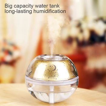 

500ML Ultrasonic Air Humidifier Diffuser Purifier Aroma Room Nebulizer LED Lamp With Night Light