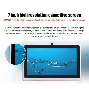 

7.0 Inch Android Tablet Quad Core 4GB Rom Wifi Bluetooth GPS Kids Tablet PC 512+8G Small Computer Tablet