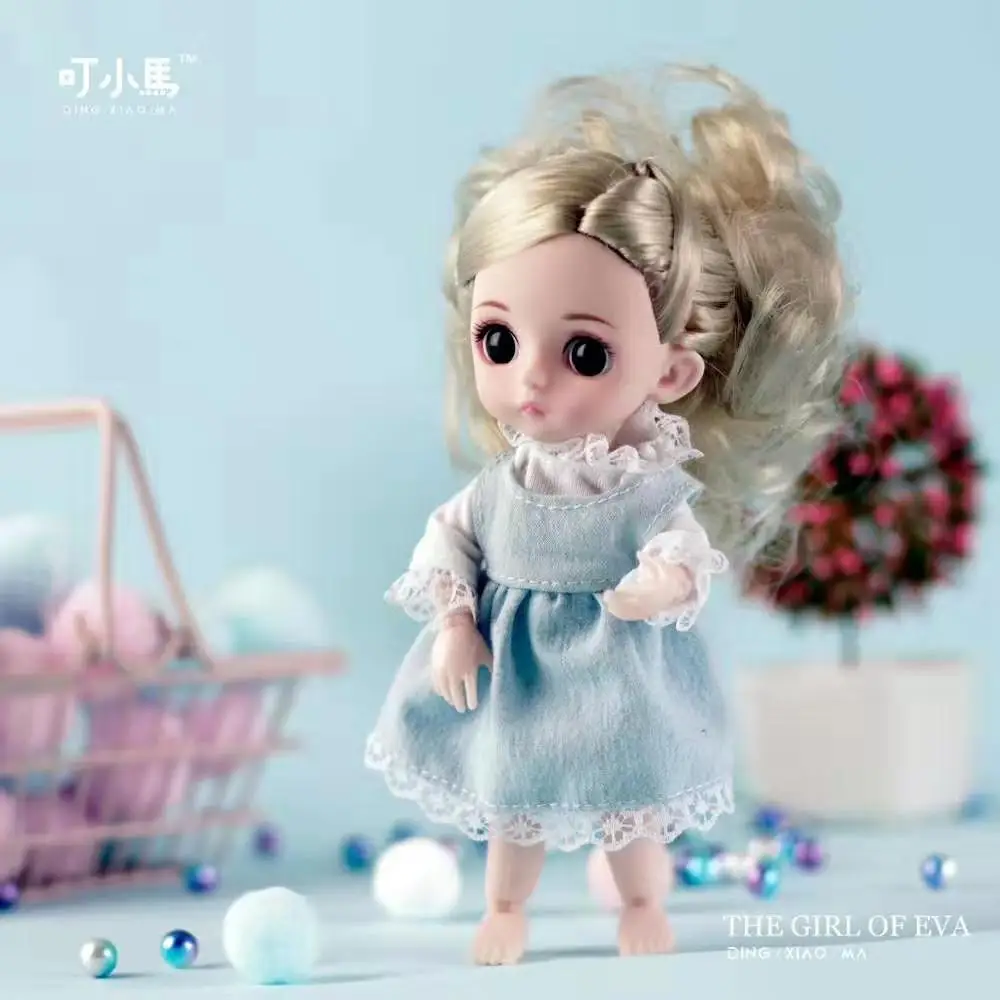 Мини Мода Мульти-шарнир Bjd кукла игрушки для девочек Мульти-шарнир Кукла игрушка Моделирование 3D кукла подарок для детей мягкое тело