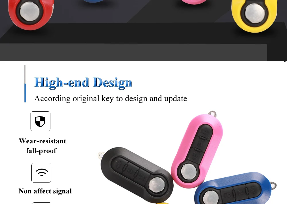 Keyforkess 3 Pulsanti del Telecomando Flip Pieghevole Chiave Shell Fob per Citroen Jumper Fit Peugeot Boxer 2008-2015 Caso di Sostituzione - He84d85c103774ad4bf28c7a5d556d9a9v