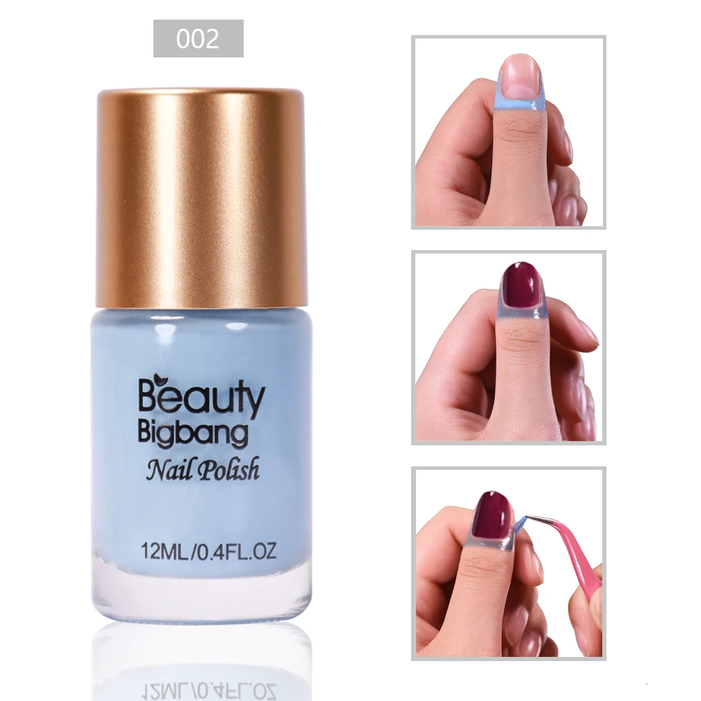 2C BEAUTYBIGBANG 12 мл Лак для ногтей, защита для кутикулы, отшелушивающий лак для ногтей, латексные жидкие наконечники, защитная лента, полировка, сепаратор - Цвет: 2C