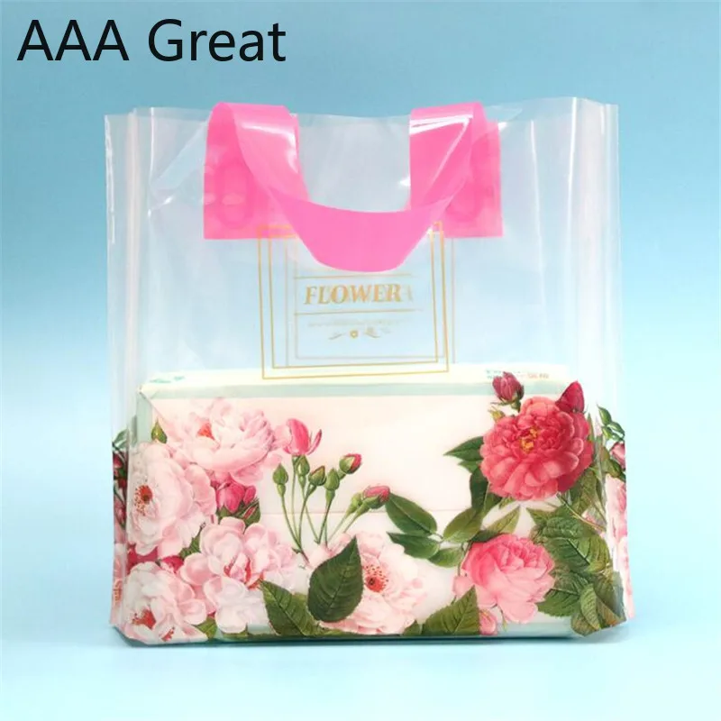 150 Stks/partij Tassen Boodschappentas Supermarkt Plastic Zakken Met Handvat Voedsel Verpakking Bloemen Kerst Levert Kleding Zakjes Gift 150 Stks/partij Tassen Boodschappentas Supermarkt Plastic Zakken Met Handvat Voedsel Verpakking Bloemen Kerst Levert Kleding Zakjes Gift