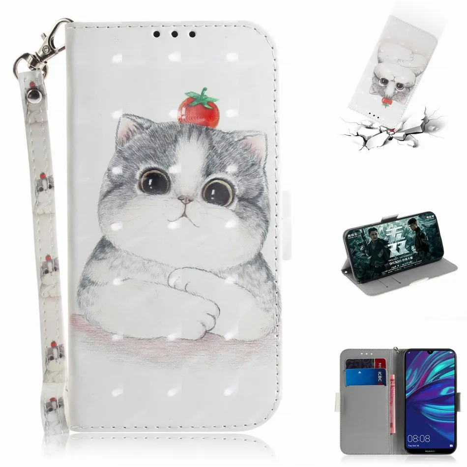 Кожаные чехлы для фотографий Huawei Mate 10 Lite 20 20X P Smart Plus 2019 2018 P20 P30 Pro Nova 3 3i 3e 4 4e Flowers Capa