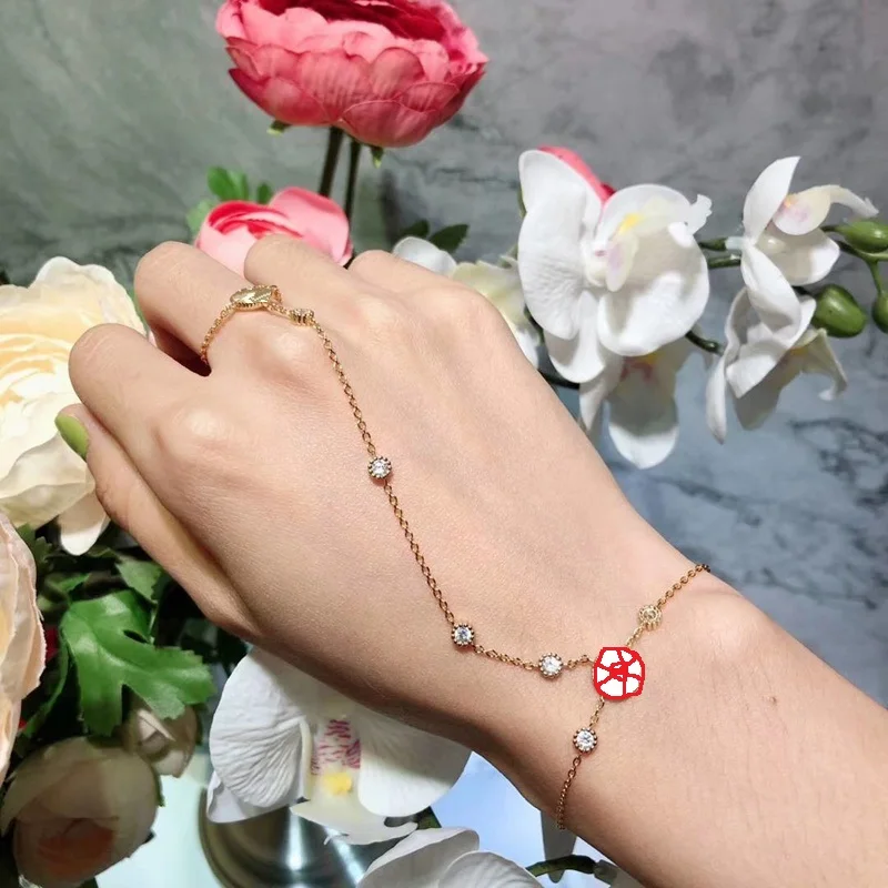 Женское розовое жемчужное кольцо на палец браслет цельное чистое 925 пробы