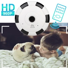 360 градусов панорамный Wifi Камера Беспроводной Wi-Fi IP Камера 960P HD Home security наблюдения яркого видения Температура мониторинга