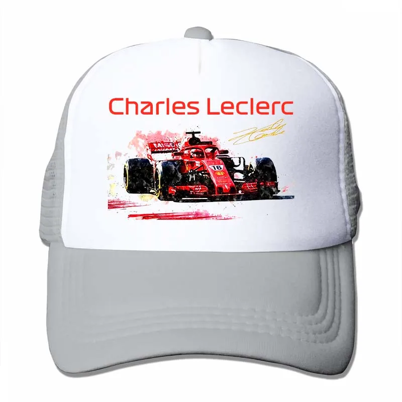 Charles Leclerc мотоциклетная гоночная бейсболка s funnys бейсболка для мужчин и женщин Кепка для водителя грузовика модная Регулируемая Кепка - Цвет: 4-Gray