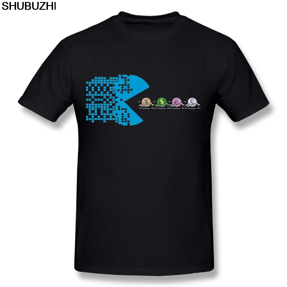 

New Arrival Male Cryptocurrency Bitcoin T Shirt Round Neck Man Stylish Design Big Size T-Shirts Men Casual Short Sleeve T Shirts