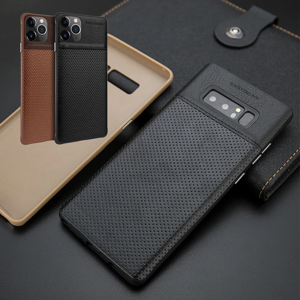 Роскошный чехол для телефона из натуральной кожи Samsung Galaxy S9 Plus Note9 Мужская