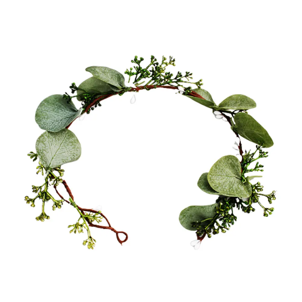 

1PC Headband Elegant Artificial Plants Beautiful Garland Headband for Lady
