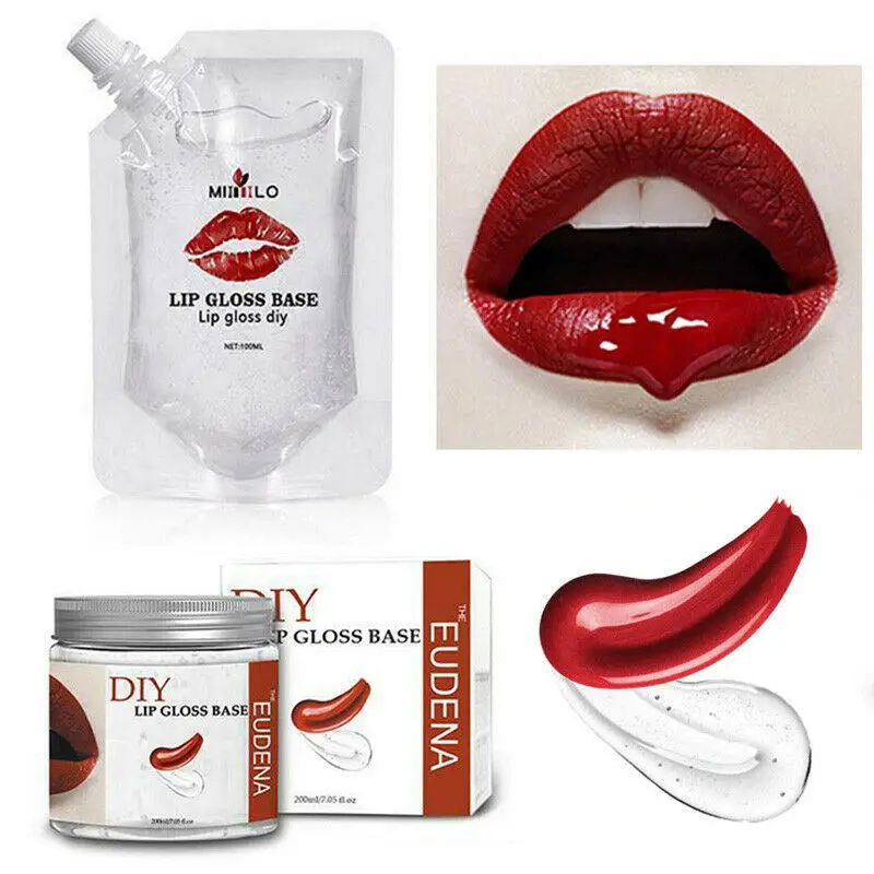 Clear Lip Gloss Base Oil Non-Stick Lipstick Material Gel For Lip Gloss Makeup Clear Lip Gloss Base Oil Non-Stick Lipstick Material Gel For Lip Gloss Makeup