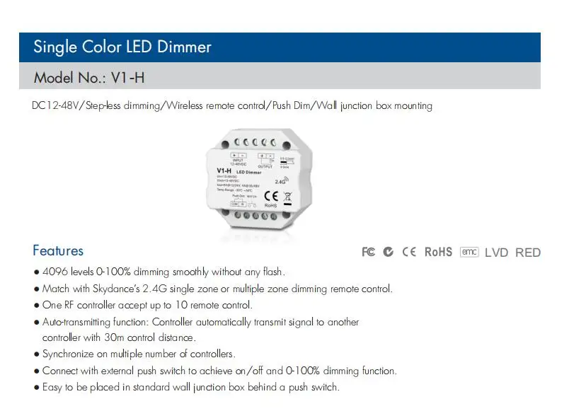 passo-menos push dim controlador DC12-48V r1 1