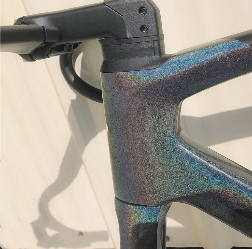 1:1 на заказ SA GAN rainbow logo carbon frame T1000 pro дисковый тормоз велосипедный карбоновый дорожный каркас велосипедная Рама для Di2 groupset