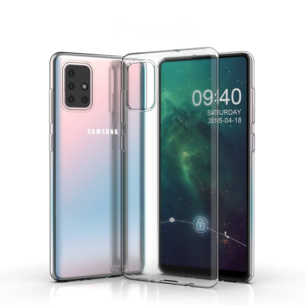 Прозрачный мягкий ТПУ чехол для Samsung Galaxy S20 Ultra Plus 5G S10 S10E Note 10 силиконовый A51 A71 A50 A70
