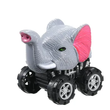

Cute Magic Track Fast Mini Vehicle Pull Back Animal Cars with Big Tire Wheel Creative Gifts for Kids