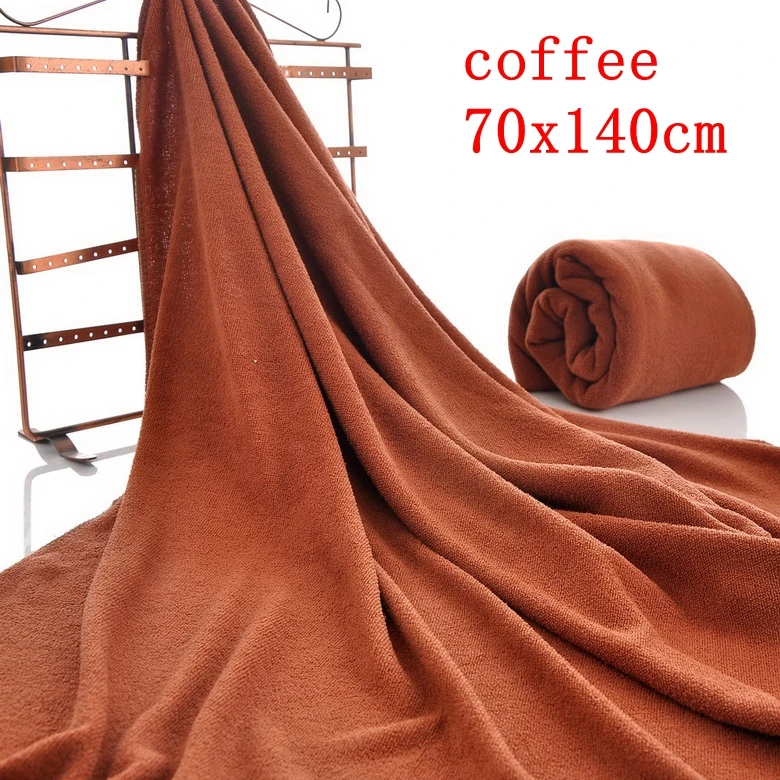 coffee 70x140cm Хлопковое Роскошное однотонное банное полотенце премиум класса, пляжное полотенце для взрослых, быстросохнущее мягкое толстое высокоабсорбирующее Хлопковое полотенце премиум-класса в турецком стиле - Цвет: coffee 70x140cm