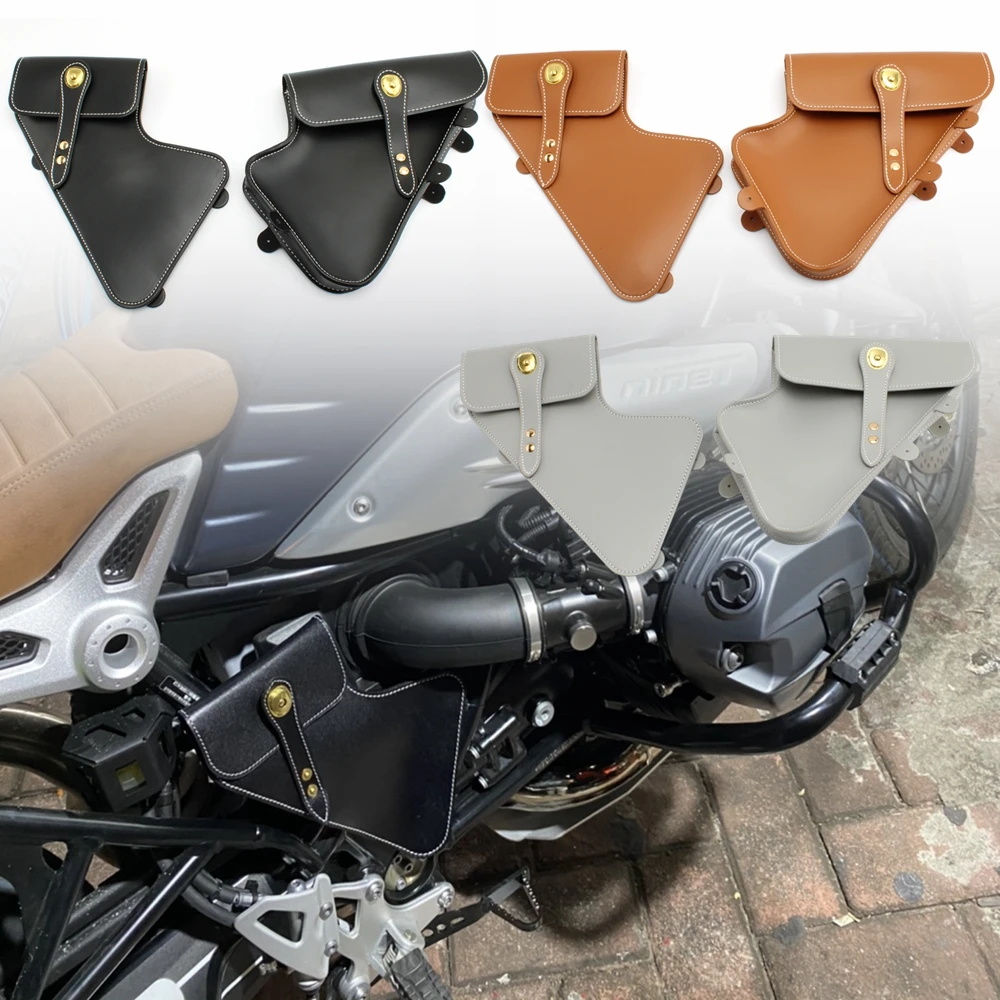 left right Tool Placement Packet Bumper Repair Crash Bars Motorcycle Frame Bag For BMW RnineT 14-24 Pure RnineT Racer RnineT motorcycle front axle fork crash sliders wheel protector for bmw r1200r 2014 2017 rninet 2019 2021