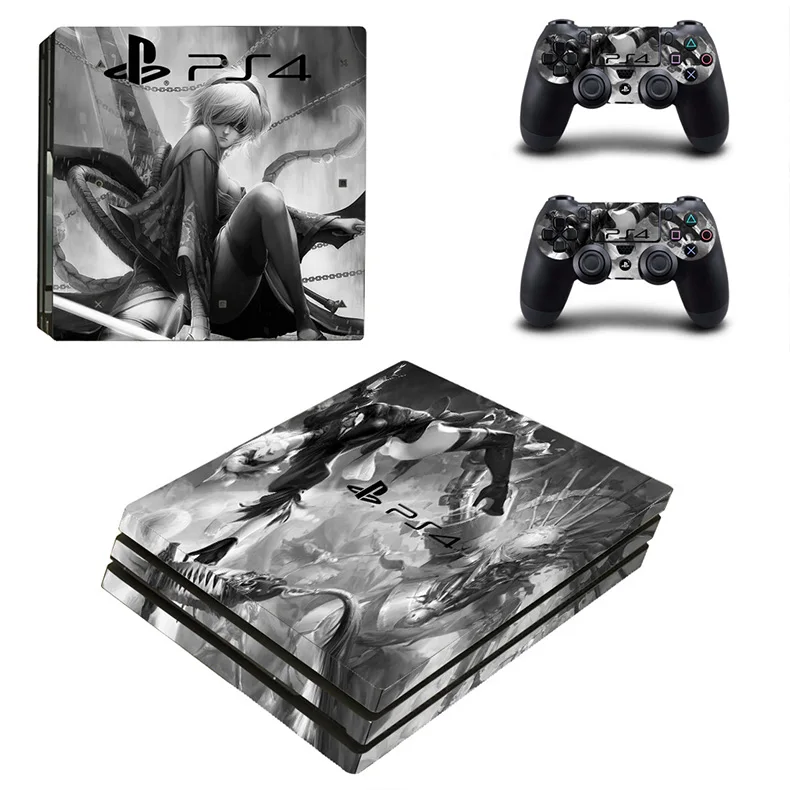 NieR: Automata PS4 Pro sticker s PS 4 Play station 4 Pro виниловые наклейки для playstation 4 Pro консоли и контроллера