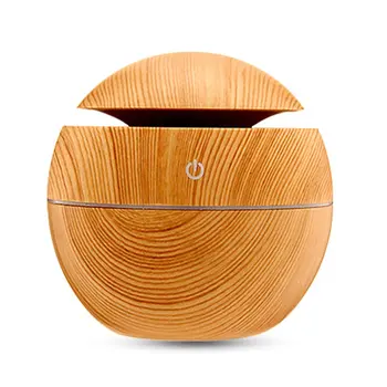 

Household Aromatherapy Machine Wood Grain Round Humidifier Mushroom Humidifier Wood Grain Aromatherapy Machine
