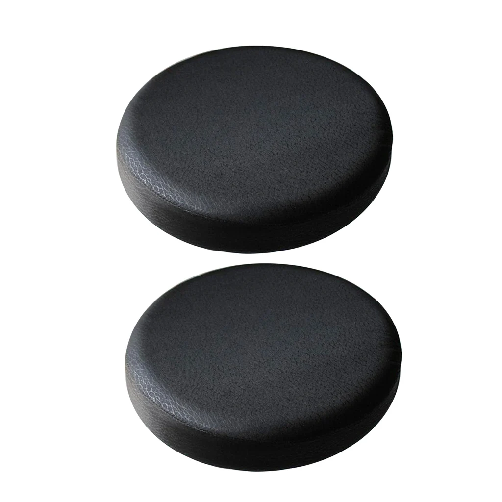 2xBlack_33x10cm водонепроницаемый Противоскользящий барный Чехол для стула круглый подъёмный чехол для кресла для салона гладкая поверхность