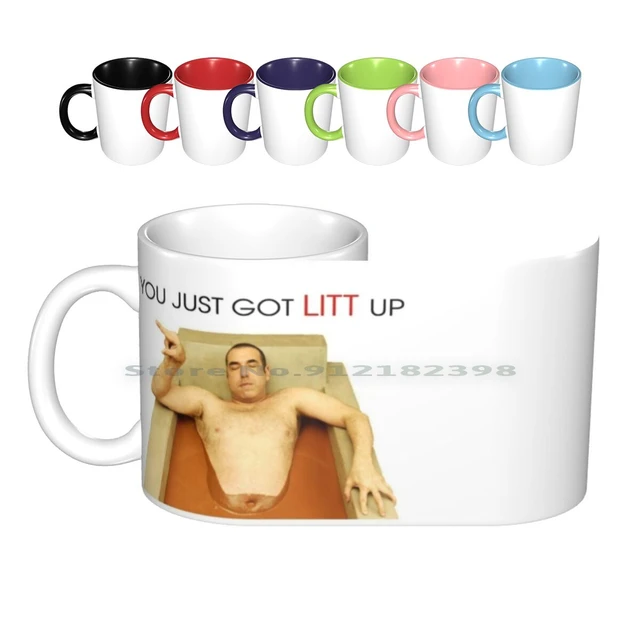 You Just Got Litt Up by Louis Litt on Suits Stainless Steel Travel Mug by BeeGeeTees (14 oz)