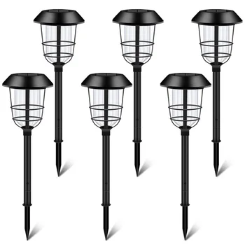 

6pcs Outdoor Solar Lawn Lights Yard Waterproof LED Garden Landescape Spike Lamps LED Spot Light Garden Path Landscape Lights