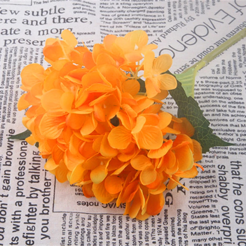 47cm Bunch Artificial Crepe Plastic Flower Hydrangea Wedding Home Decor UK