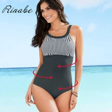 Rinabe, сексуальный сдельный купальник, Spripe, купальный костюм, женский купальник, пуш-ап, пэчворк, v-образный вырез, бикини, для похудения, монокини, боди