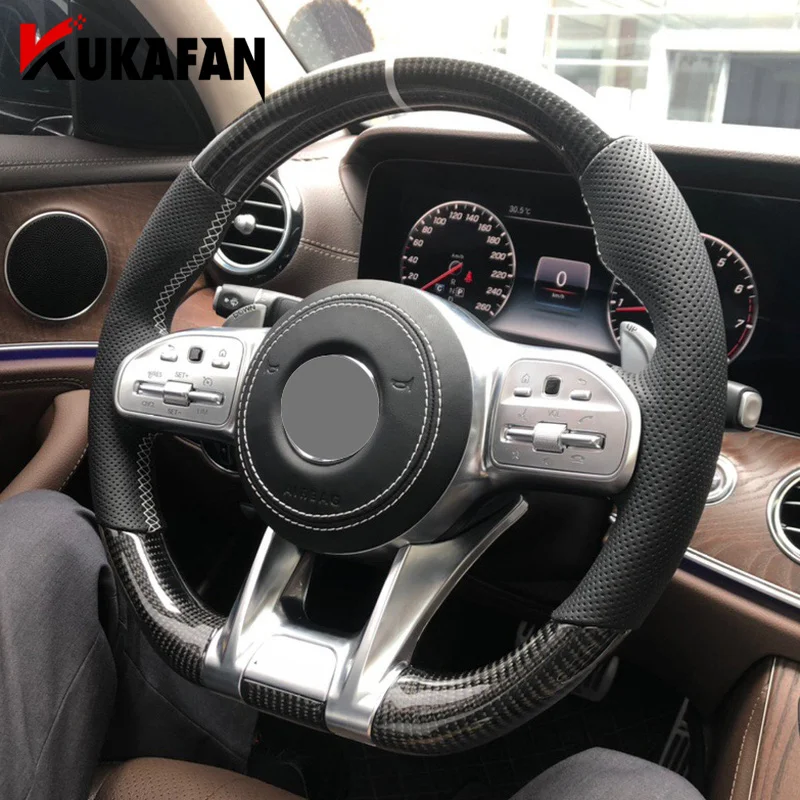 Carbon Fiber With Airbags Led Race Digital Display Steering Wheel For