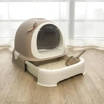 

Cat Sand Pot Fully Enclosed Extra Large Cat Toilet Cat Dung Pot Anti-splash Cat Sand Pot Deodorizing And Stinky Cat Products