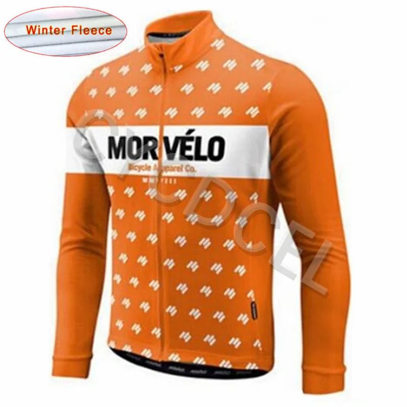 Pro Team Morvelo Зимняя Теплая Флисовая велосипедная футболка с длинными рукавами Ropa Ciclismo MTB велосипедный спортивный велосипед одежда