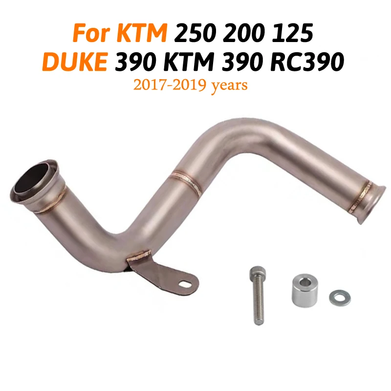 Слипоны для DUKE 390 KTM 390 250 200 125 RC390 выхлопная труба мотоцикла, Модифицированная средняя Соединительная труба 51 мм