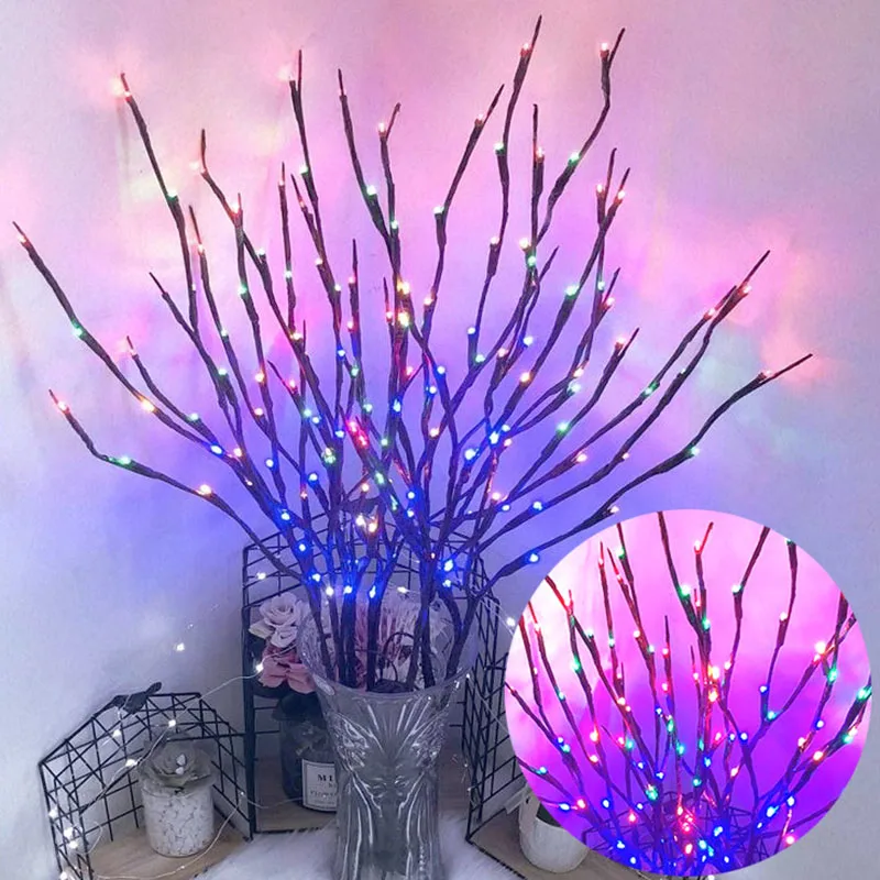 5 шт. модель дерева ветка 20 светодиодный свет гирлянда Рождественские украшения для дома Рождественская елка новогодние украшения - Испускаемый цвет: C