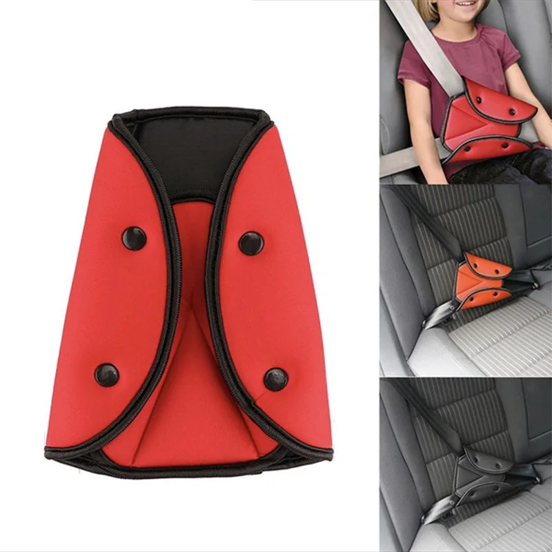 

2021 Children Baby Car Safety Pad Harness Seat Belt Triangle Baby Child Protection Adjuster Car Safety Belt Adjust Device