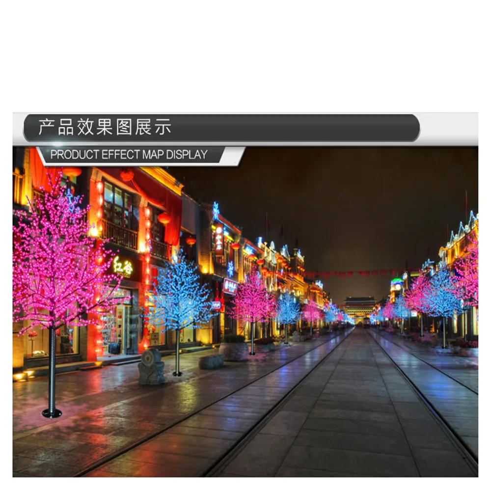 1.8M 1152 led Shiny LED Cherry Blossom Christmas Tree Lighting Waterproof Garden Landscape Decoration Lamp For Wedding Chrismas