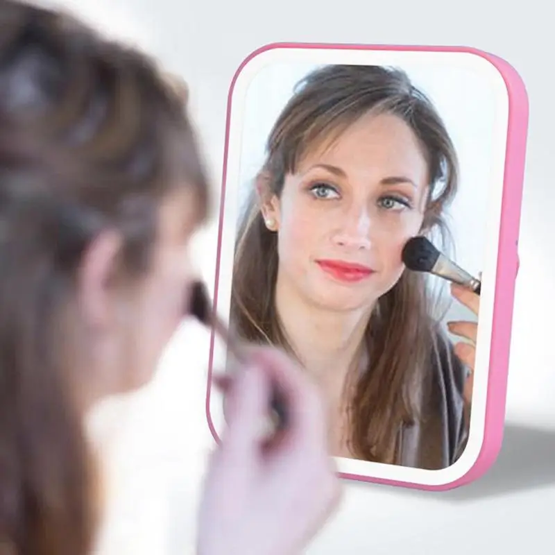 Светодиодный зеркало для макияжа, настольное зеркало для макияжа, светильник, умный сенсорный экран, светодиодный зеркало для макияжа, косметические инструменты