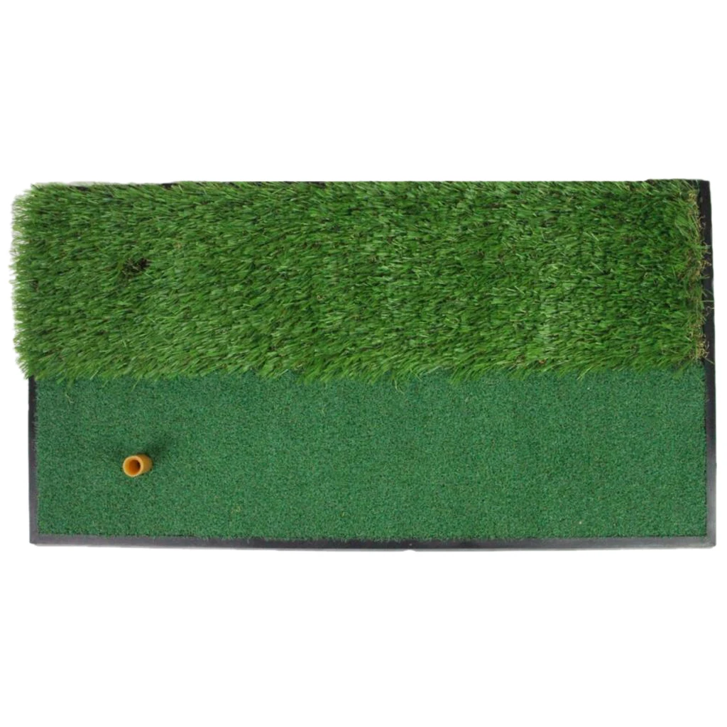 

Durable Golf Hitting Grass Mat Semi Fairway Rough Surfaces Putting Grass Pad On-the-Go Training Mats
