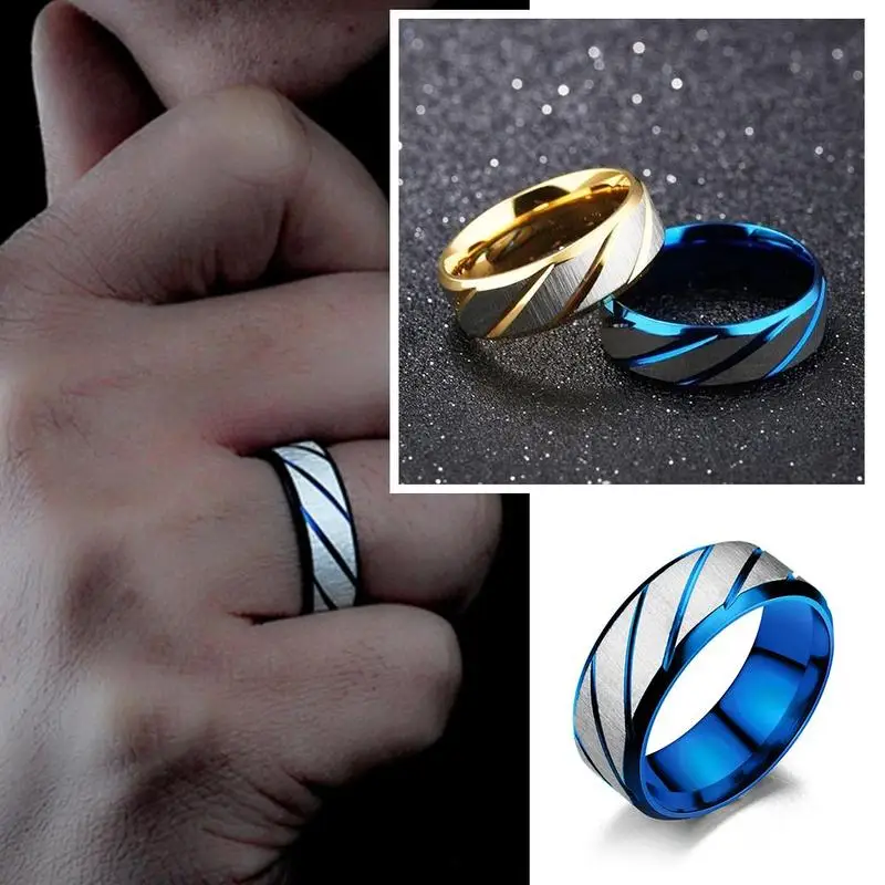 Auxauxme титановая Staal Graveren Naam Liefhebbers Paar Ringen Gouden Wave Patroon обручальное кольцо Voor Vrouwen Mannen