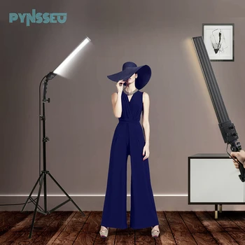 

PYNSSEU 2 Packs Dimmable Bi-Color LED Photography Lighting Studio Kit with Tripod Stand for Portrait Product Shoot
