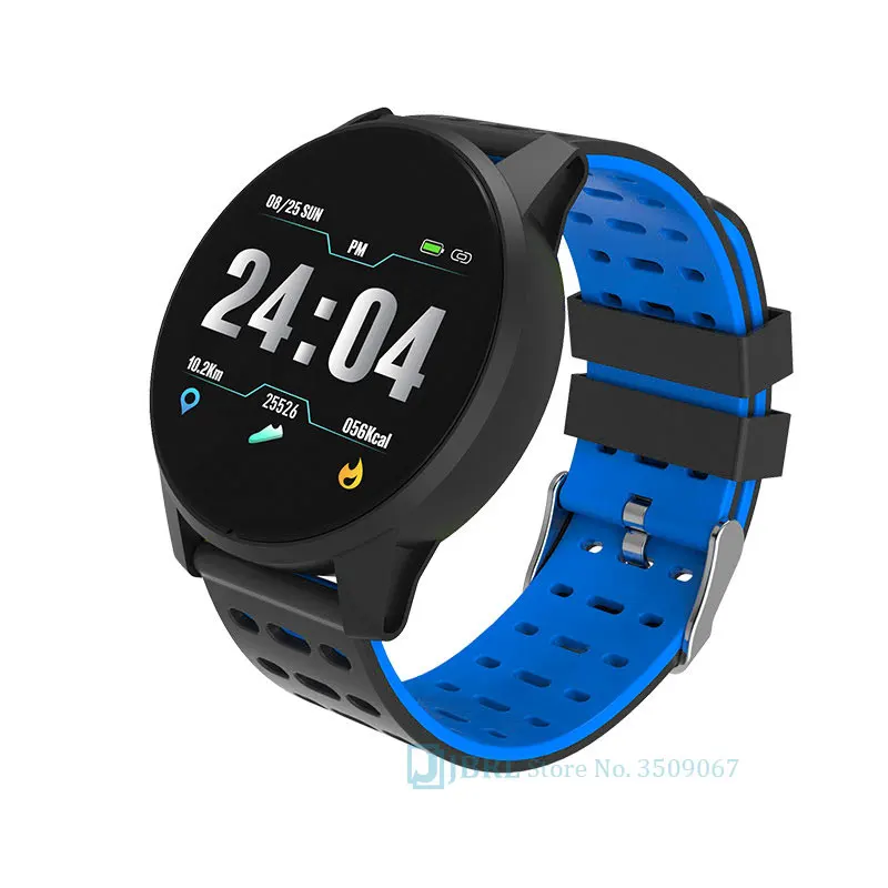 Силиконовые смарт-часы для мужчин и женщин для Android IOS Smartwatch Электроника Смарт-часы Wach фитнес-трекер круглые Смарт-часы - Цвет: B2 blue