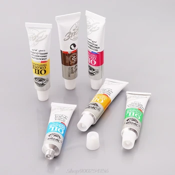 

12 Colors Acrylic Paint Drawing Pigment Oil Painting 6ml Tube With Brush Set Artist Supplies Jy17 20 Dropship