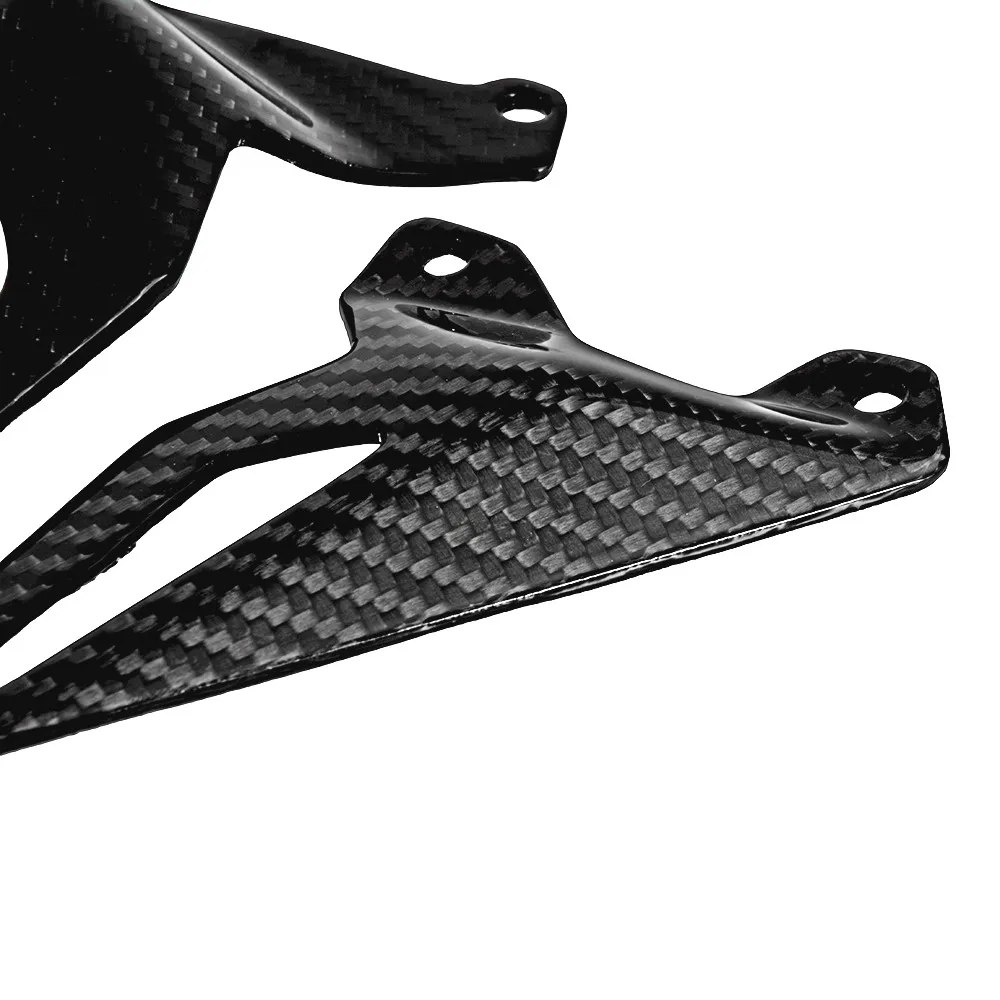 Углеродное волокно мотоциклетная пятка защита Rearset пластина для ног Peg протектор 3K Наложение блеск для Ducati panigale V4 V4S
