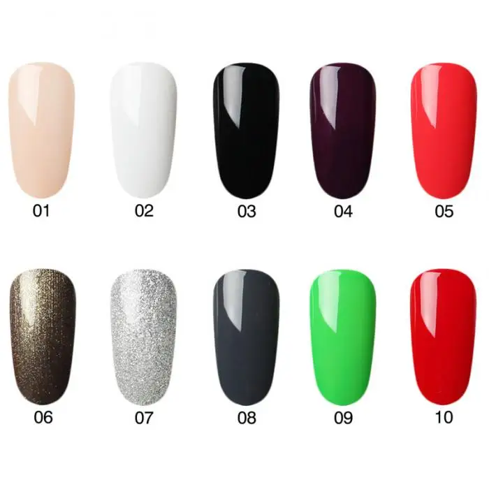 Cores Faça Você Mesmo Unha Polonês Gel Embeber Fora Cor Pura Vernis Verniz Semi Permanente Manicure Arte 9ml 58 uv Led 6 9ml 58 cores uv led diy unha