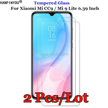 

2 Pcs/Lot For Xiaomi Mi 9 Lite Tempered Glass 9H 2.5D Premium Screen Protector Film For Xiaomi Mi CC9 6.39"