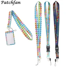 AD120 Patchfan Periodic Table of Chemical Elements Mobile Phone Lanyard With Care Cover For Key USB Badge Holder Neck Lanyard