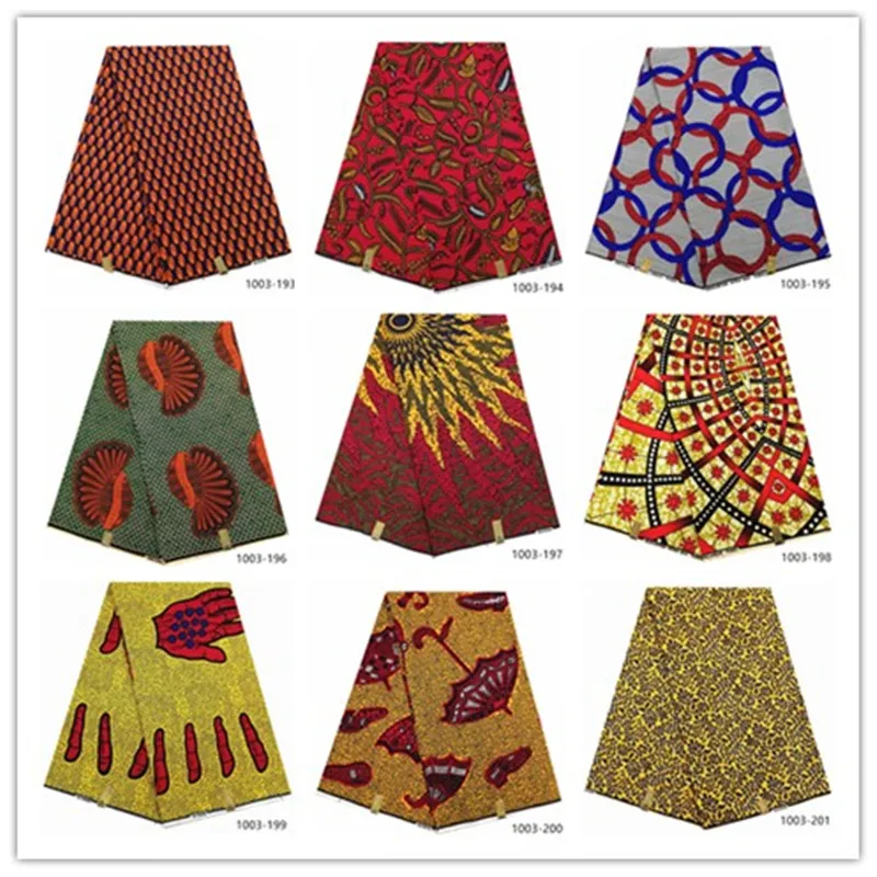 

African Veritable Dutch Wax High Quality Dutch Fabric Real Wax Print Ankara Fabric African pagne 2020 New Veritable Fabric 1003