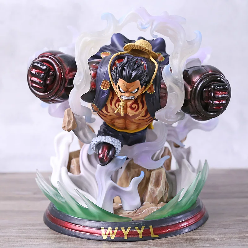 Цельнокроеное снаряжение 4 Обезьяна D Luffy Lion Bazooka Ver. Статуя ПВХ Фигурки модельные игрушки, коллекционные
