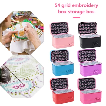 

Diamond Storage Painting Accessories with Bottles Container Bag 54 Bottles Embroidery Beads Container Diamond painting Box